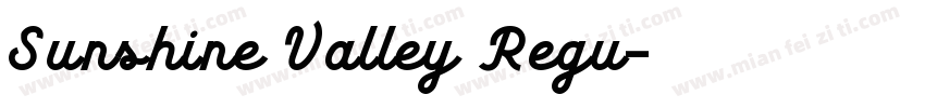 Sunshine Valley Regu字体转换